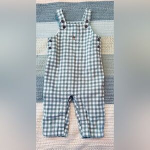 Janie and Jack Baby Gingham Dog Overall